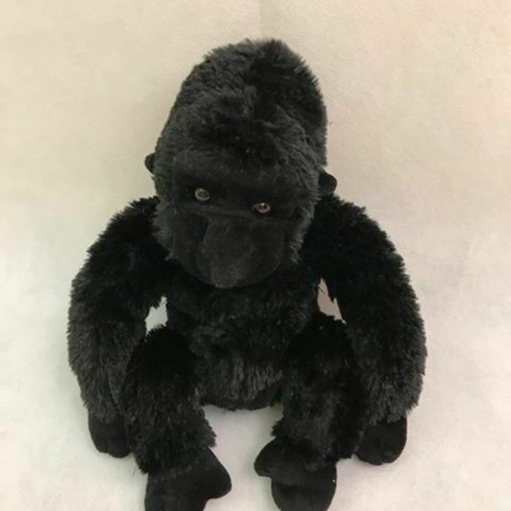 Aurora Plushy Gorilla 13" Soft Brown Glass Eyes